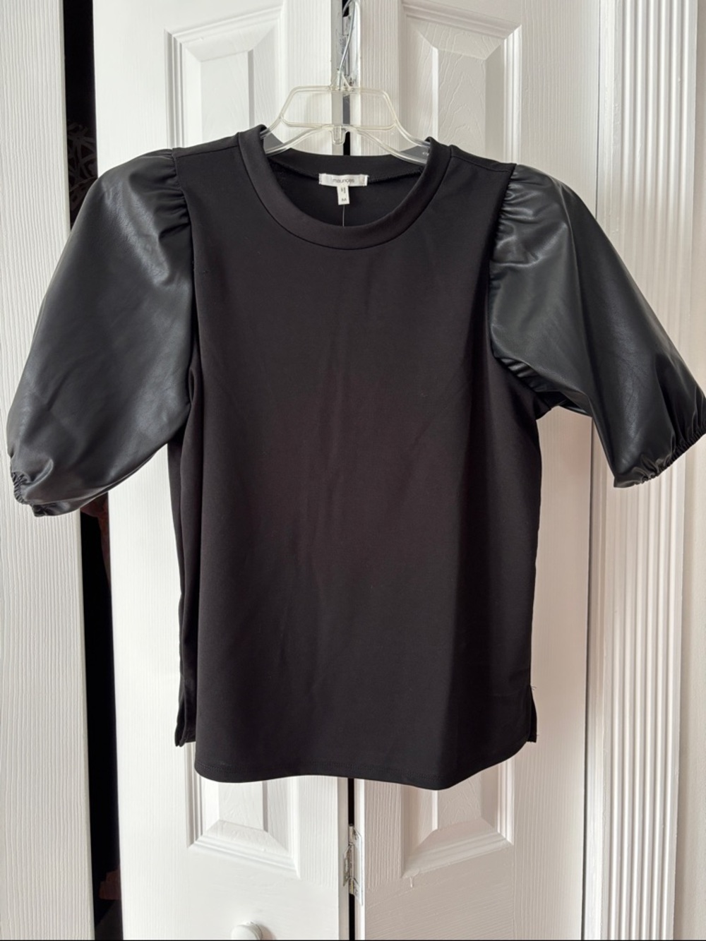 Maurices Black Puff Sleeve Tee